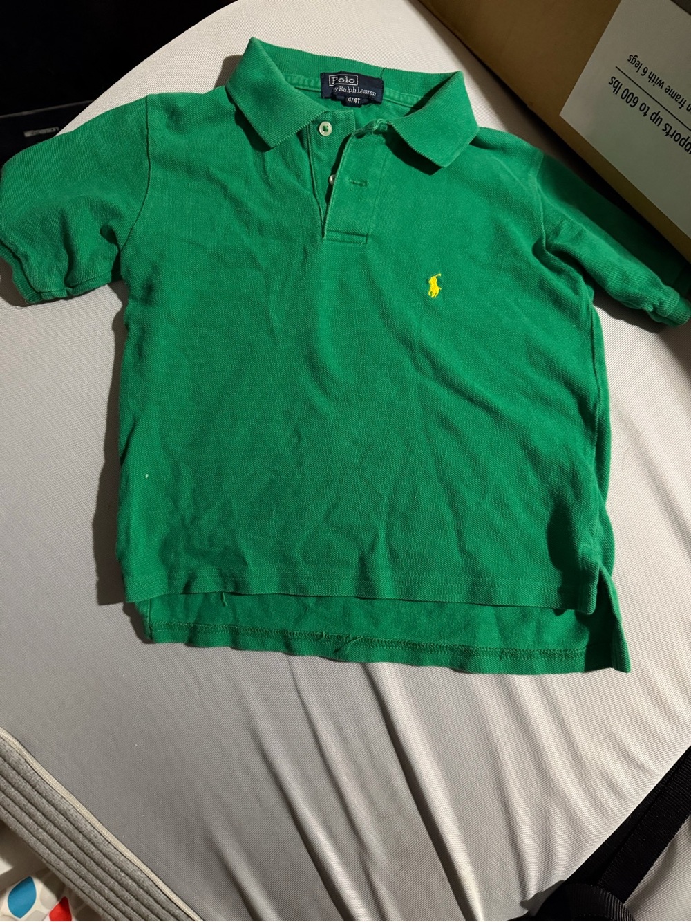 Ralph Lauren Green Polo with Yellow Pony - Kids